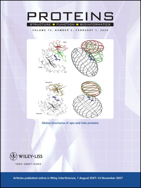 Proteins journal cover